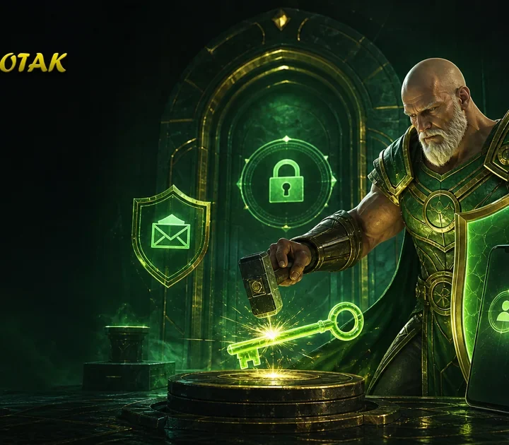 Maskot Zeus botak memandu pemulihan kata sandi akun secara aman