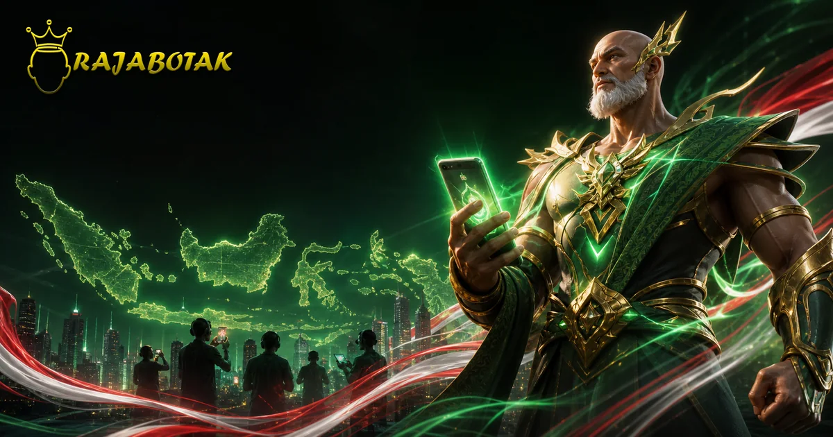 Maskot Zeus botak merayakan tren gaming Indonesia pada 17 Agustus